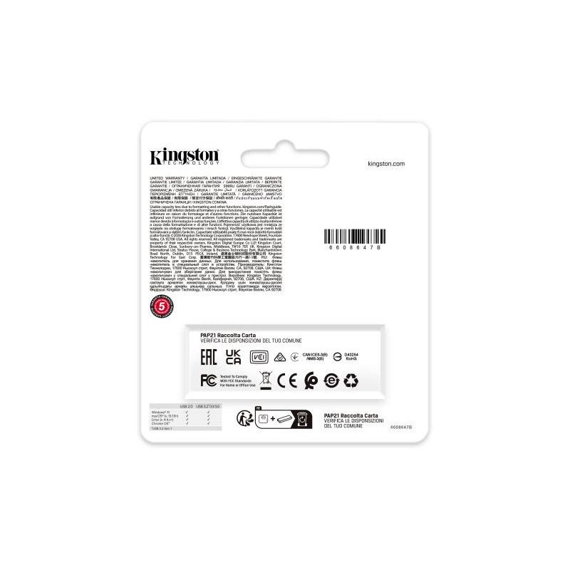 Kingston Technology DataTraveler 64Go Stockage portable USB 3.2 Gen 1 Exodia Noir · Clé USB · Informat Systems Strasbourg (image 6)