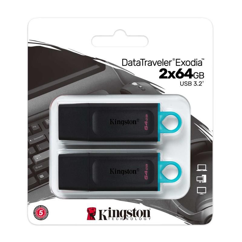 KINGSTON 64G USB 3.2 Gen 1 *DTX/64GB-2P · Clé USB · Informat Systems Strasbourg (image 6)