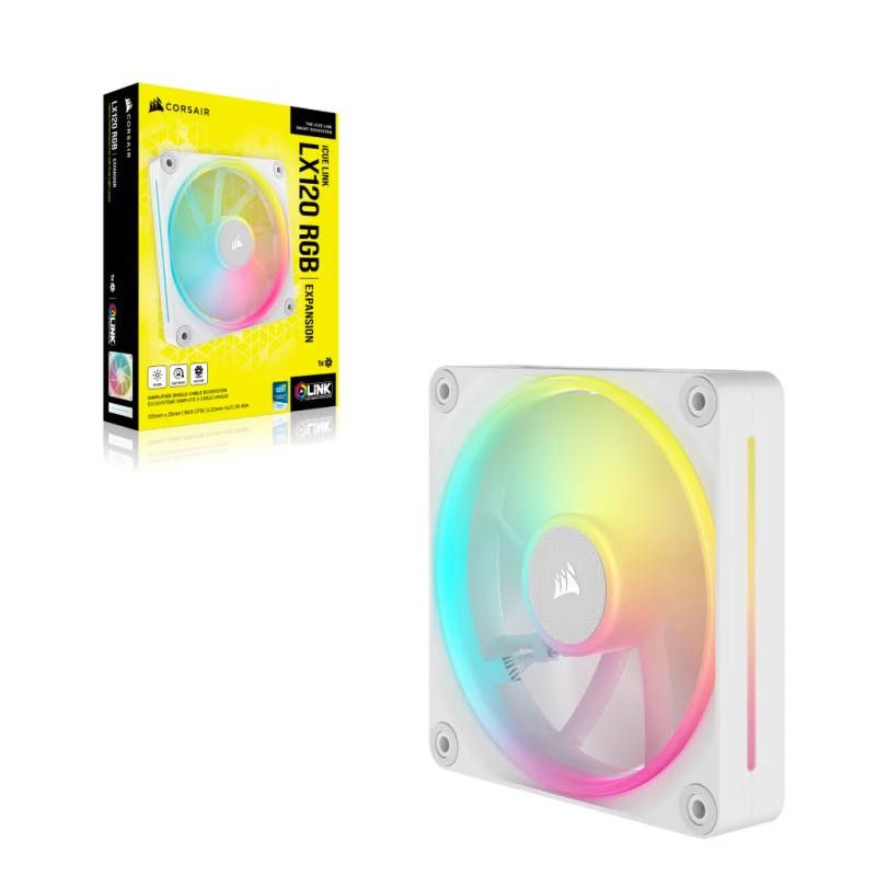 Corsair iCUE LINK LX120 RGB Boitier PC Ventilateur 12 cm Blanc 1 pièce(s) · Ventilateur Boitier · Informat Systems Strasbourg (image 5)