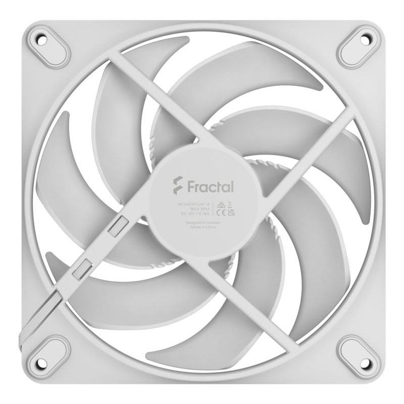 Fractal Design Momentum 14 Boitier PC Ventilateur 14 cm Blanc 1 pièce(s) · Ventilateur Boitier · Informat Systems Strasbourg (image 4)