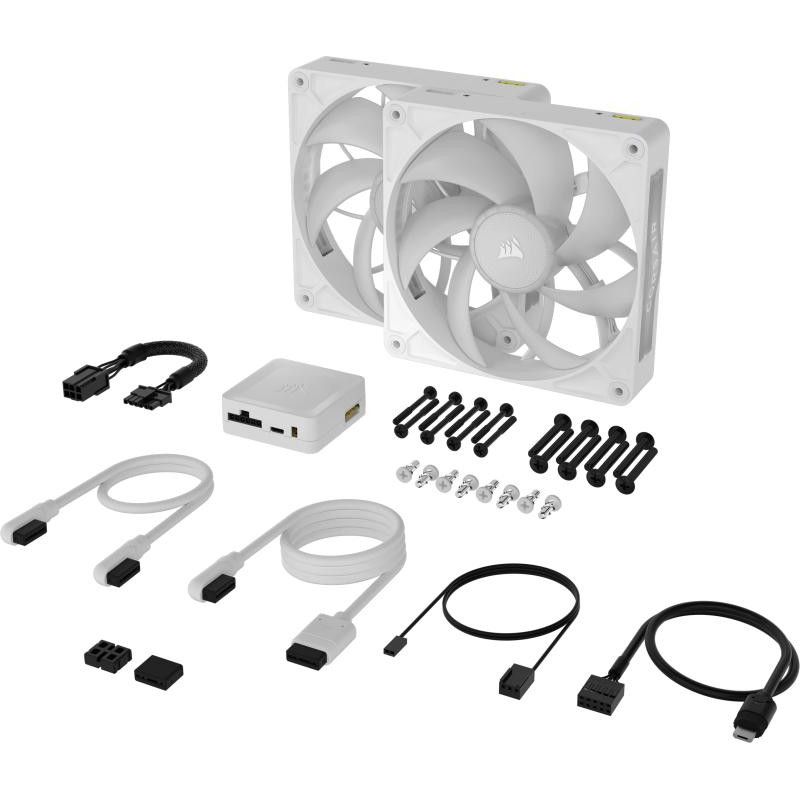 Corsair iCUE LINK RX140 MAX RGB Boitier PC Ventilateur 14 cm Blanc 2 pièce(s) · Ventilateur Boitier · Informat Systems Str... (image 3)