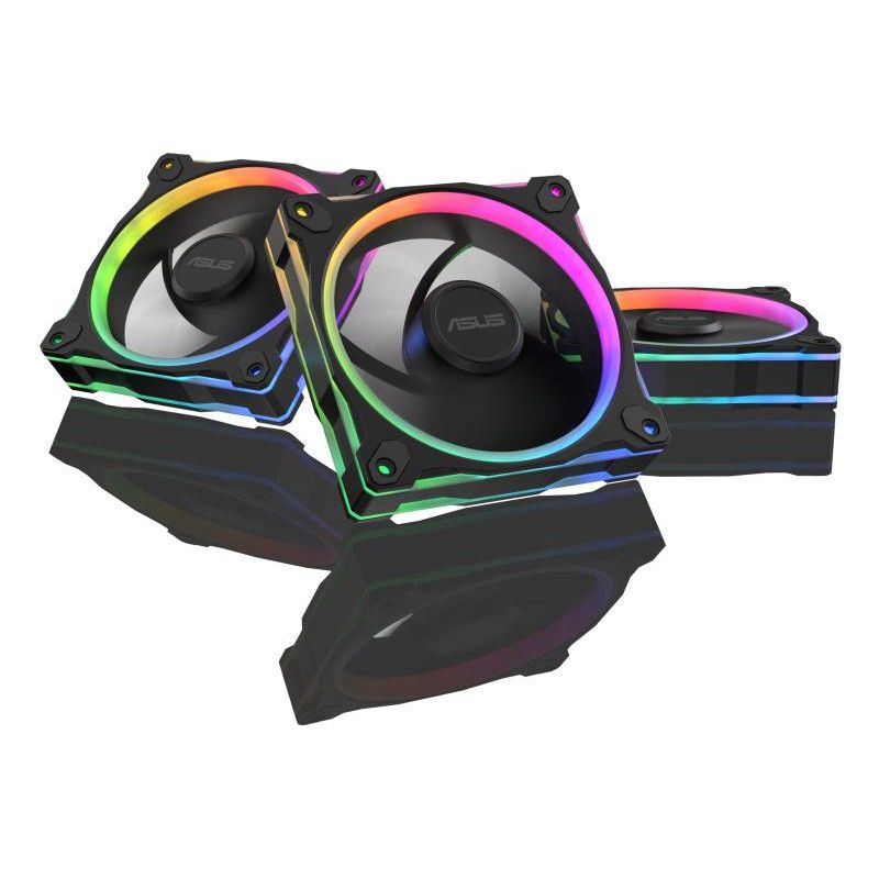 ASUS Prime MR120 Fan ARGB Reverse Black 3in1 Boitier PC Ventilateur 12 cm Noir 3 pièce(s) · Ventilateur Boitier · Informat... (image 2)