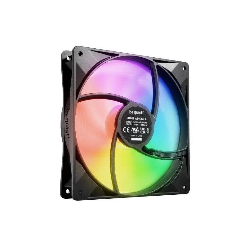 be quiet! Light Wings LX 140 mm PWM | Ventilateur PC ARGB high-speed, Pack de 3 · Ventilateur Boitier · Informat Systems S... (image 4)