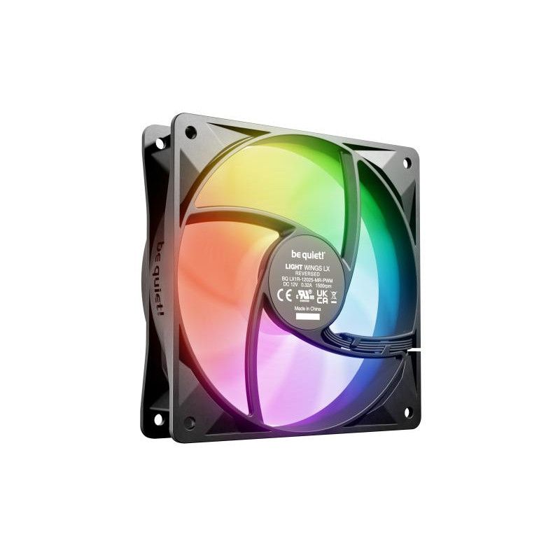 be quiet! Light Wings LX 120 mm PWM Reverse Black | Ventilateur PC ARGB reverse noir · Ventilateur Boitier · Informat Syst... (image 4)