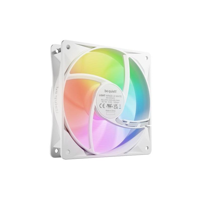 be quiet! Light Wings LX 120 mm PWM Reverse White | Ventilateur PC ARGB reverse blanc · Ventilateur Boitier · Informat Sys... (image 4)
