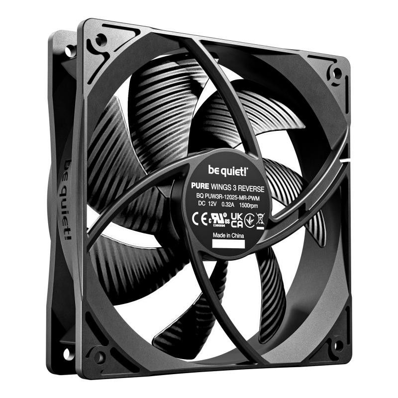 be quiet! Light Wings 120 mm PWM Reverse Black | Ventilateur PC reverse blanc | Pack de 3 · Ventilateur Boitier · Informat...