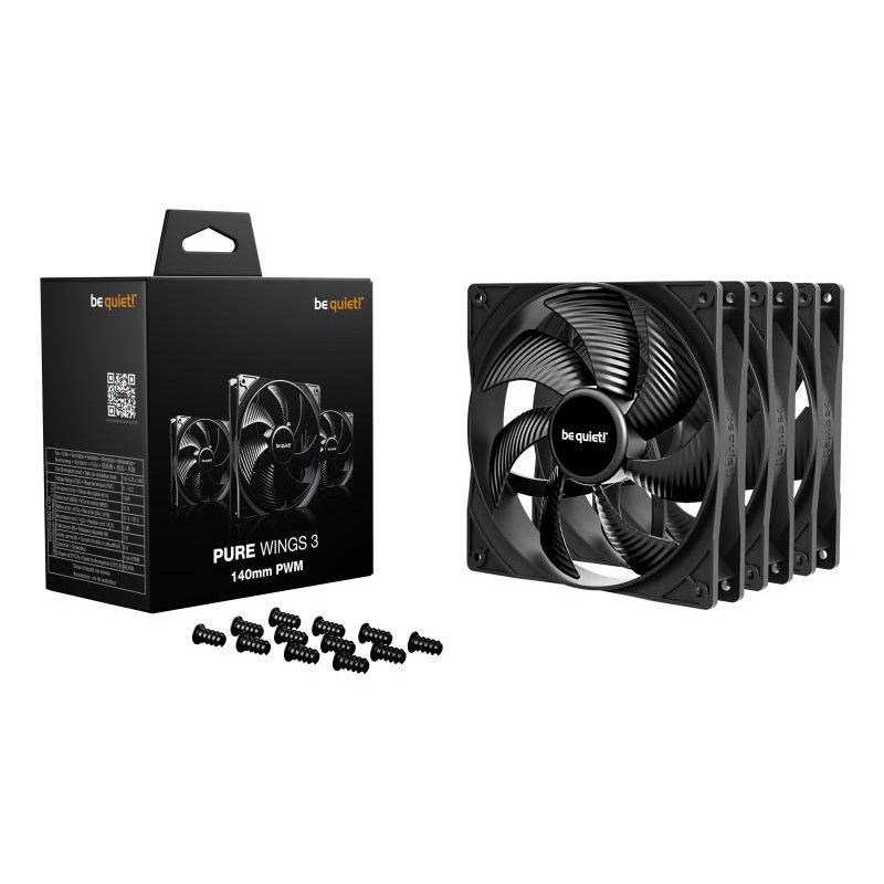 be quiet! Pure Wings 3 140 mm | Ventilateur PC silencieux | Pack de 3 · Ventilateur Boitier · Informat Systems Strasbourg (image 3)