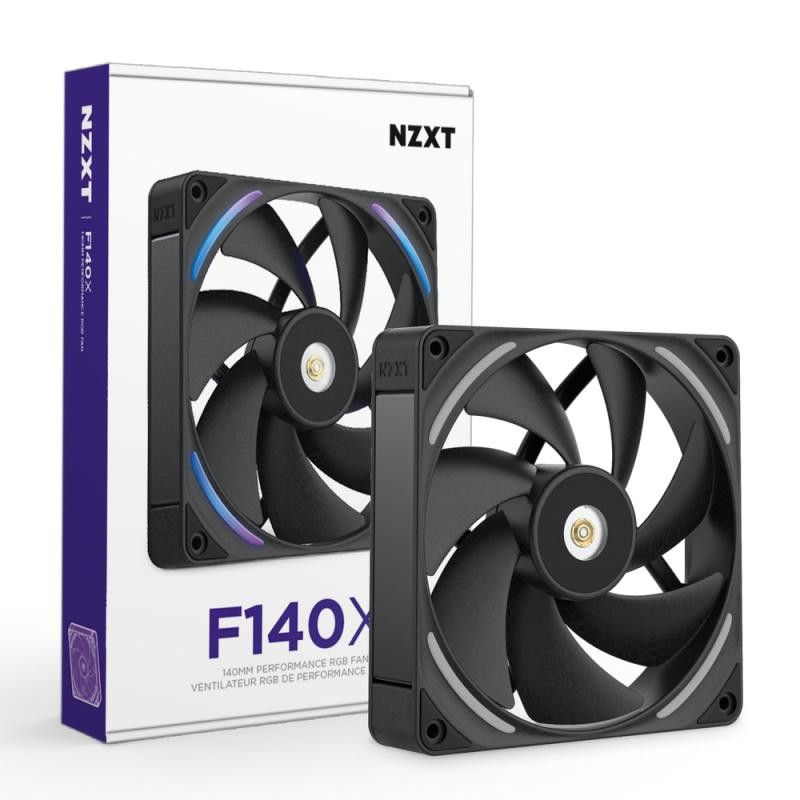 NZXT F140X Boitier PC Ventilateur 14 cm Noir 1 pièce(s) · Ventilateur Boitier · Informat Systems Strasbourg (image 2)