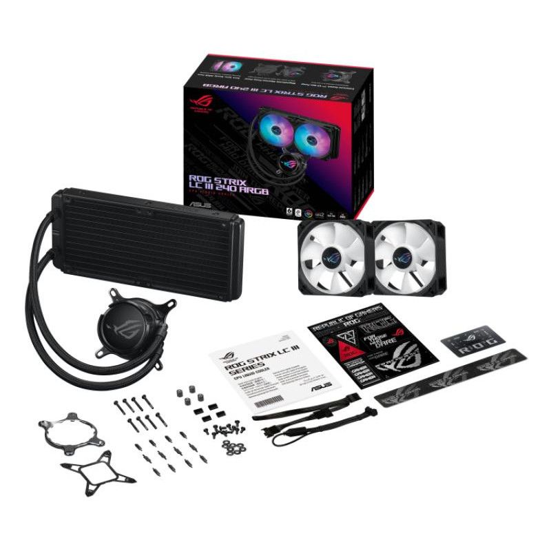 ASUS ROG Strix LC III 240 ARGB Processeur Kit de refroidissement du liquide 12 cm Noir · Watercooling · Informat Systems S... (image 8)