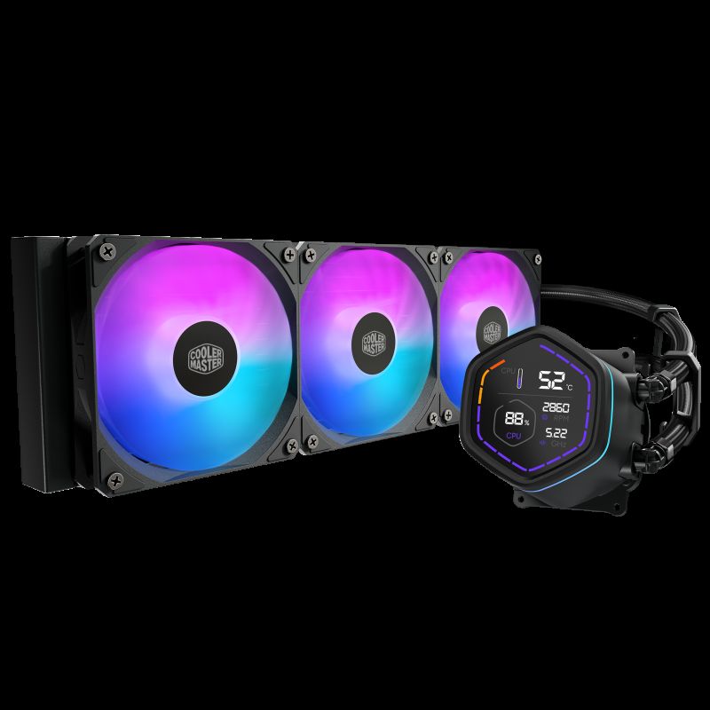 Cooler Master MasterLiquid Core Nex Digital Processeur Kit de refroidissement du liquide 12 cm Noir 1 pièce(s) · Watercool... (image 2)