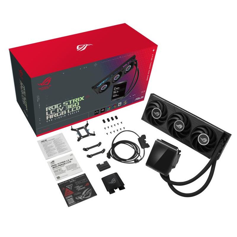 ASUS ROG Strix LC IV 360 ARGB LCD Processeur Kit de refroidissement du liquide 12 cm Noir · Watercooling · Informat System... (image 19)