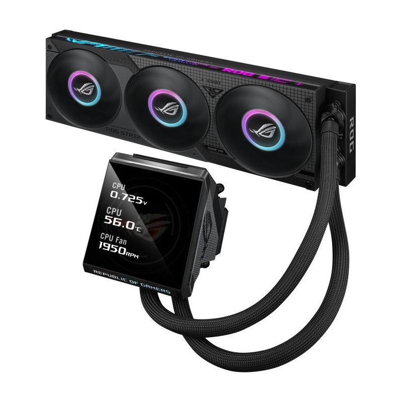 ASUS ROG Strix LC IV 360 ARGB LCD Processeur Kit de refroidissement du liquide 12 cm Noir · Watercooling · Informat System... (image 6)