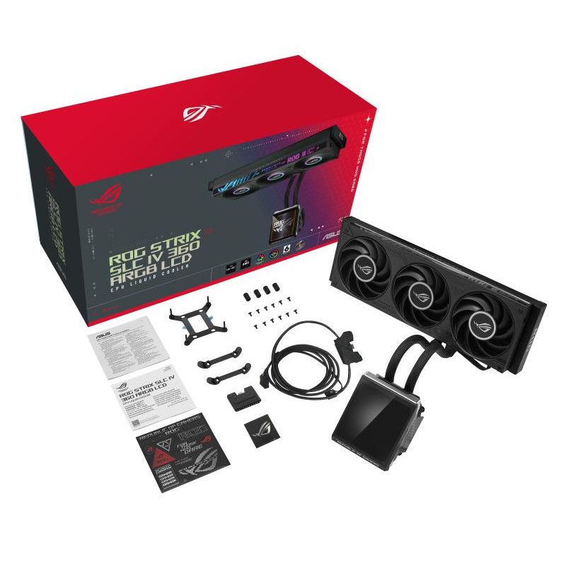 ASUS ROG Strix SLC IV 360 ARGB LCD Processeur Kit de refroidissement du liquide 12 cm Noir 1 pièce(s) · Watercooling · Inf... (image 17)