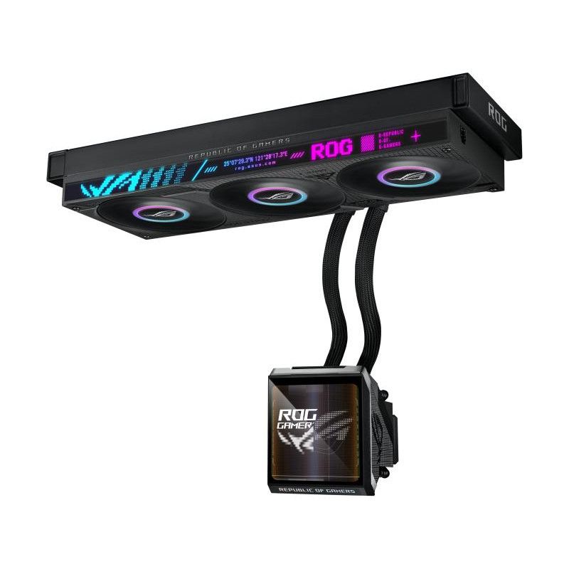 ASUS ROG Strix SLC IV 360 ARGB LCD Processeur Kit de refroidissement du liquide 12 cm Noir 1 pièce(s) · Watercooling · Inf... (image 4)