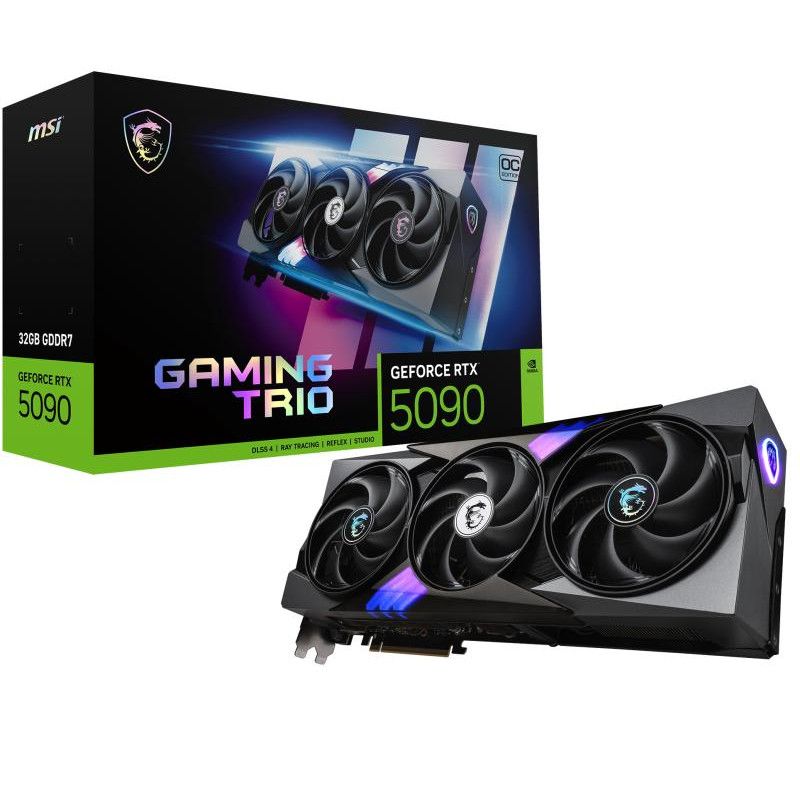 MSI GAMING GeForce RTX5090 TRIO OC 32GB NVIDIA GeForce RTX 5090 32 Go GDDR7 · Cartes graphiques · Informat Systems Strasbourg