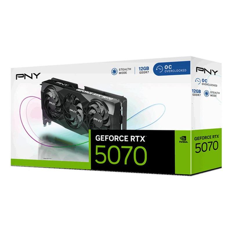 PNY GeForce RTX 5070 OC NVIDIA 12 Go GDDR7 · Cartes graphiques · Informat Systems Strasbourg (image 8)