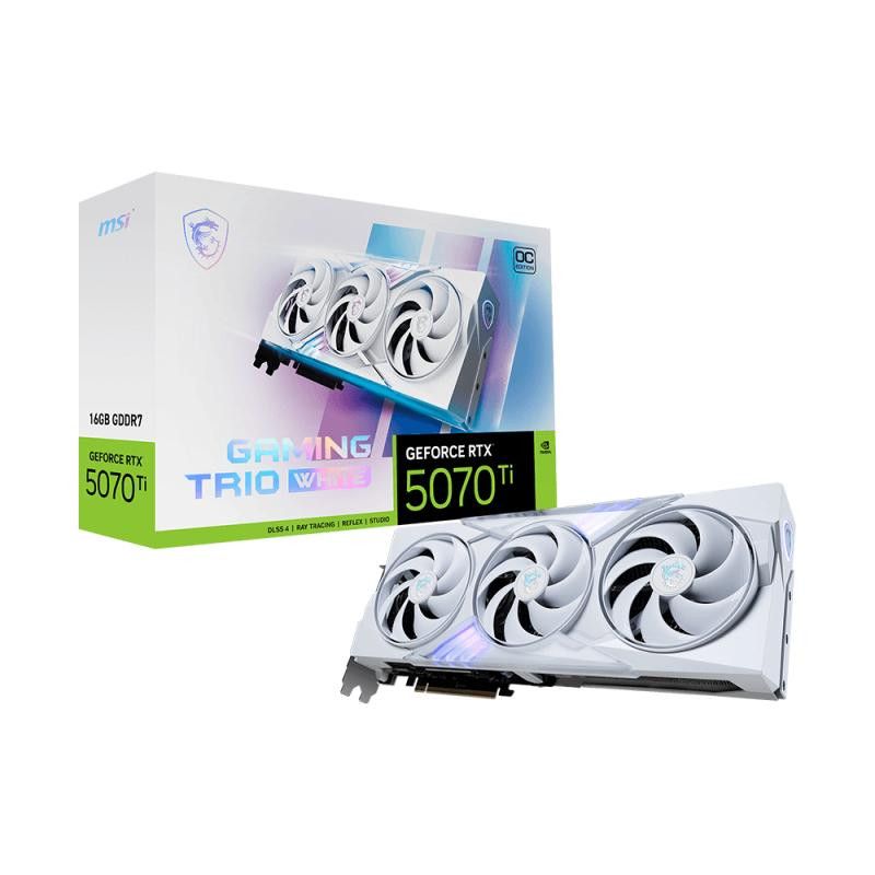MSI GeForce RTX 5070 Ti 16G GAMING TRIO OC WHITE NVIDIA 16 Go GDDR7 · Cartes graphiques · Informat Systems Strasbourg (image 7)