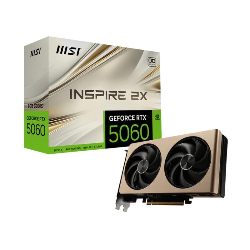 MSI GEFORCE RTX 5060 8G INSPIRE 2X OC carte graphique NVIDIA 8 Go GDDR7 · Cartes graphiques · Informat Systems Strasbourg (image 5)