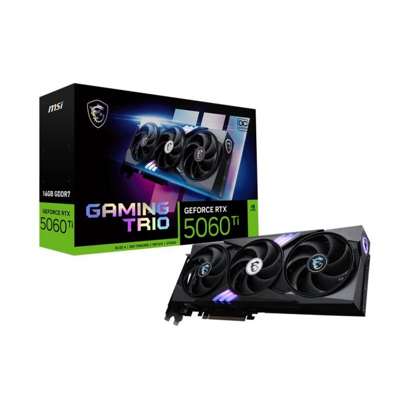 MSI GAMING GeForce RTX 5060 TI 16G TRIO OC NVIDIA 16 Go GDDR7 · Cartes graphiques · Informat Systems Strasbourg