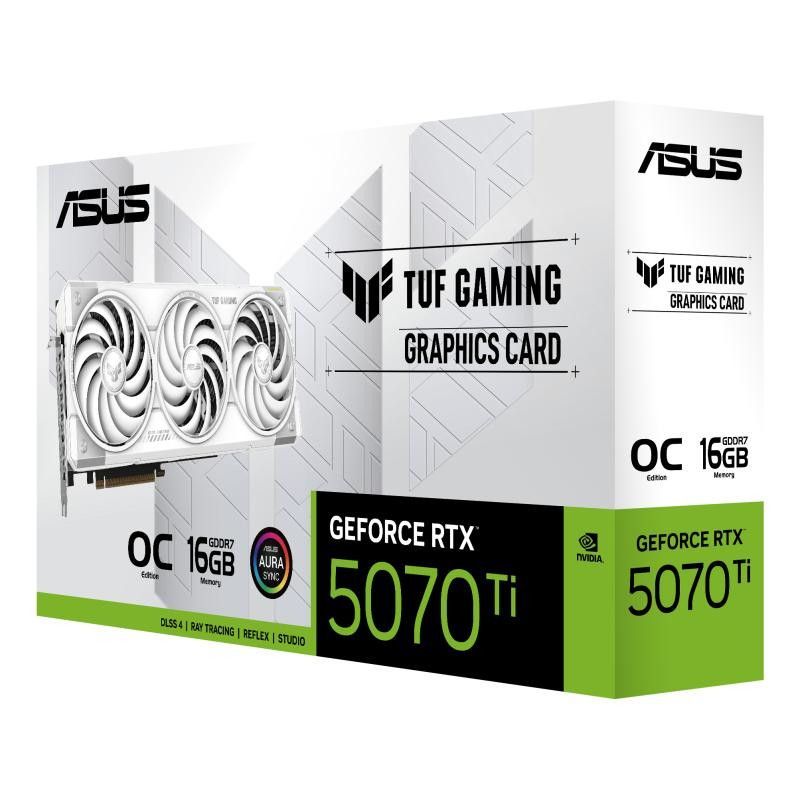 ASUS TUF Gaming TUF-RTX5070TI-O16G-WHITE-GAMING NVIDIA GeForce RTX 5070 Ti 16 Go GDDR7 · Cartes graphiques · Informat Syst... (image 9)