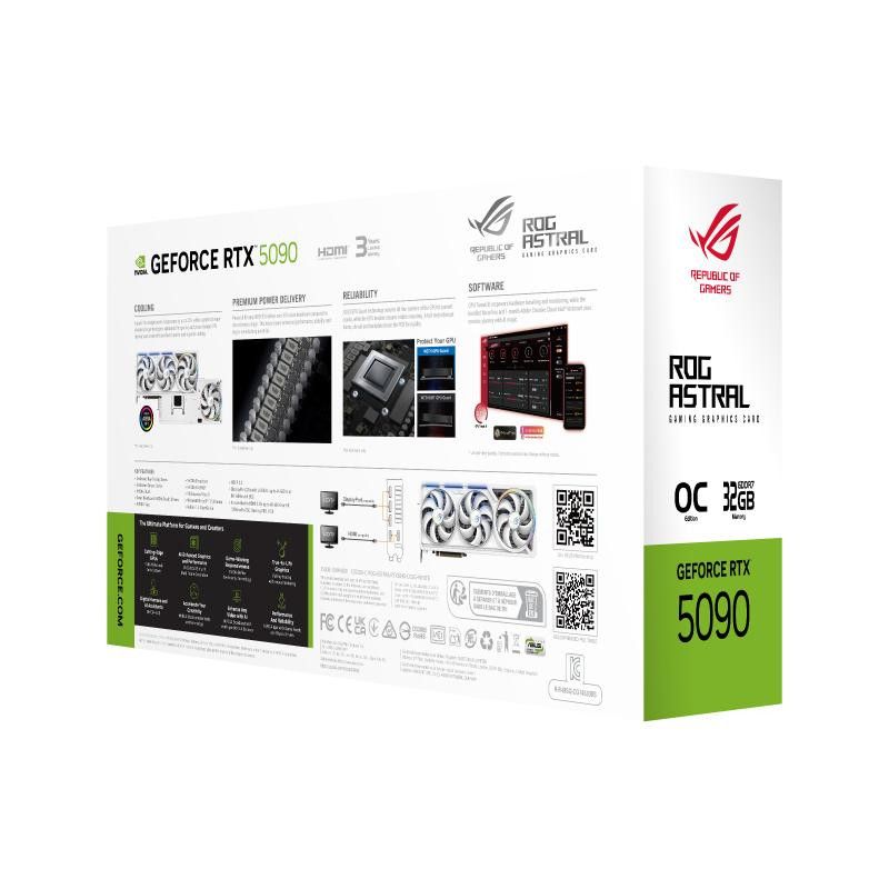 ASUS ROG Astral - -RTX5090-O32G-WHITE NVIDIA GeForce RTX 5090 32 Go GDDR7 · Cartes graphiques · Informat Systems Strasbourg (image 21)