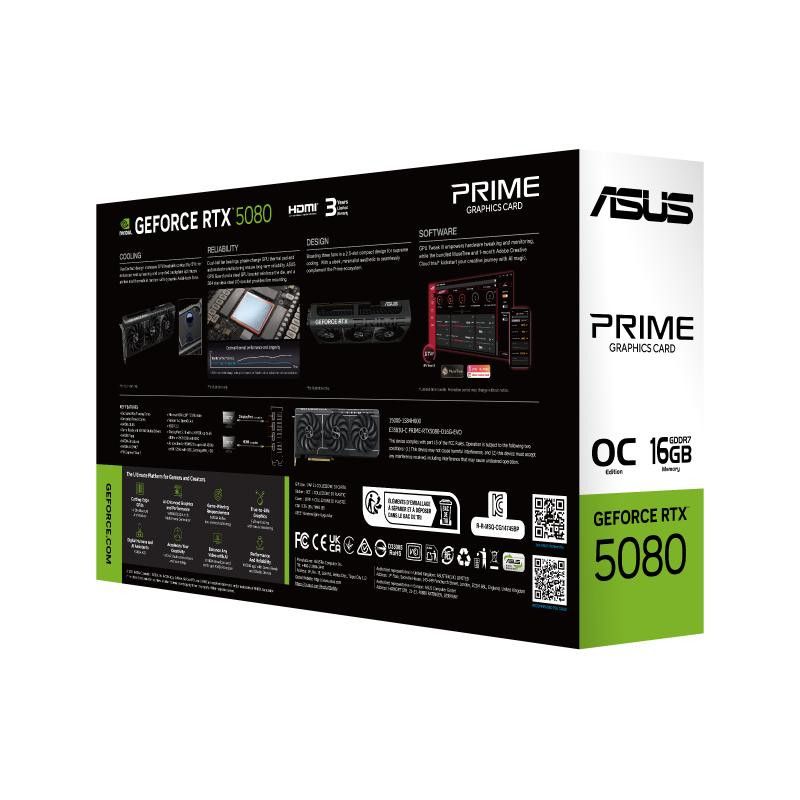 ASUS Prime -RTX5080-O16G-EVO NVIDIA GeForce RTX 5080 16 Go GDDR7 · Cartes graphiques · Informat Systems Strasbourg (image 14)