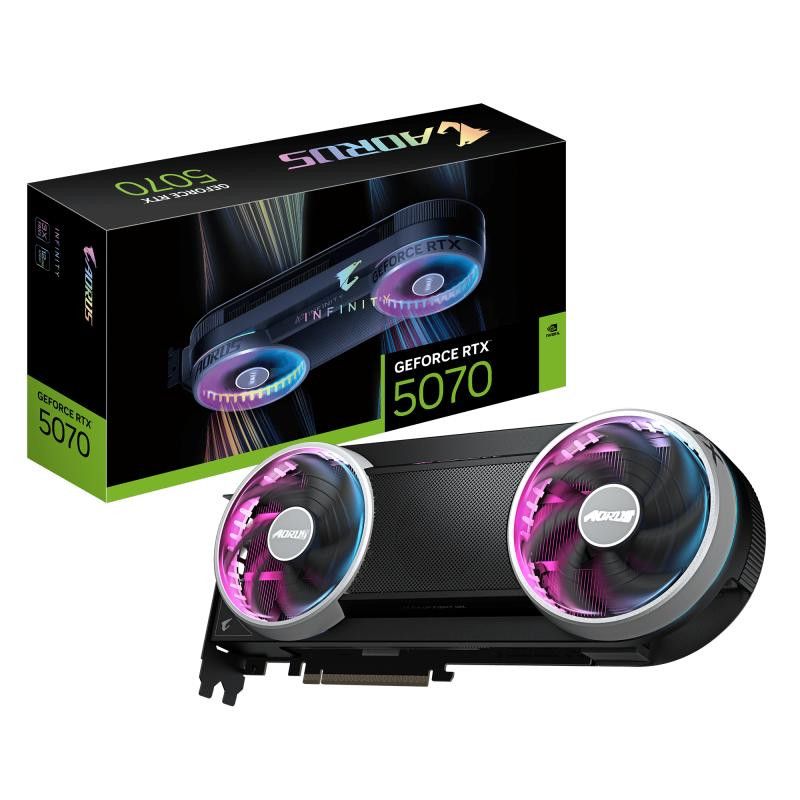 GIGABYTE AORUS GeForce RTX 5070 INFINITY 12G Carte Graphique · Cartes graphiques · Informat Systems Strasbourg