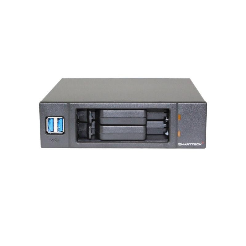 SMARTTECK Rack Amovible 5,25"" pour DD/SSD 2,5"" SATA"" · Accessoires Boîtiers · Informat Systems Strasbourg