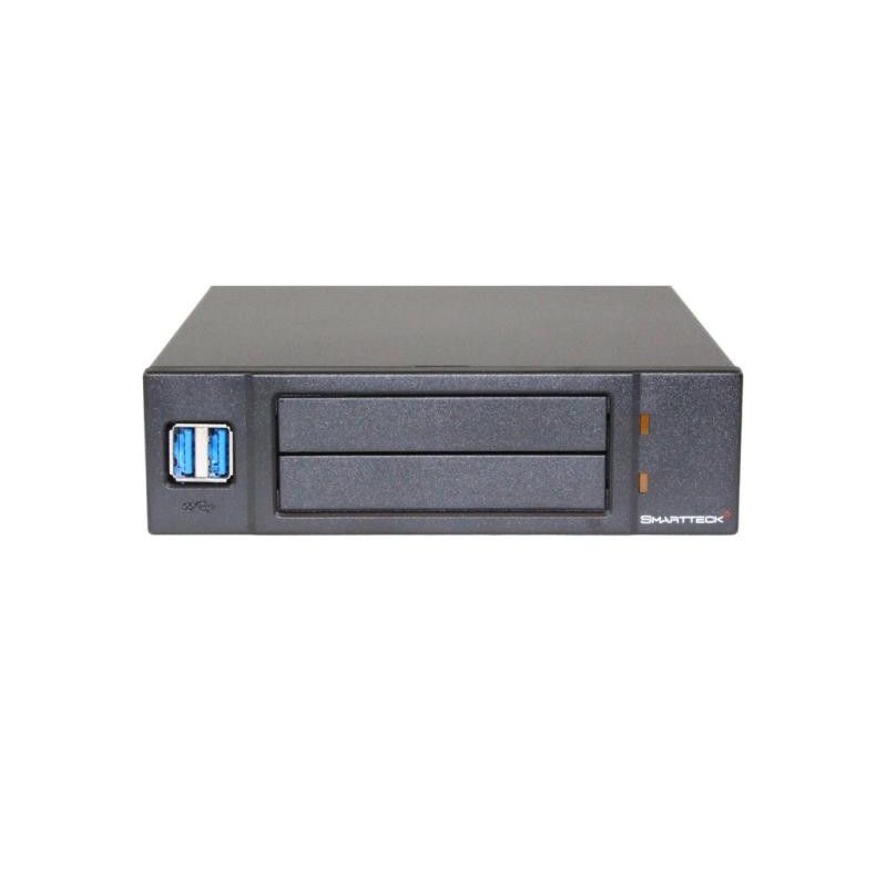 SMARTTECK Rack Amovible 5,25"" pour DD/SSD 2,5"" SATA"" · Accessoires Boîtiers · Informat Systems Strasbourg (image 3)
