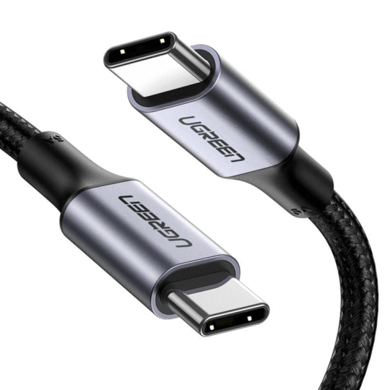UGREEN Câble Renforcé 2M USB-C > USB-C Noir PD 100W *70429 · Connectiques · Informat Systems Strasbourg