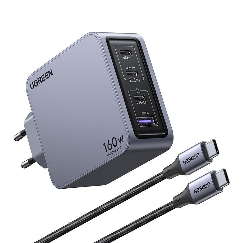 UGREEN Chargeur Sect 160W 4 Ports +Câble USB-C > USB-C 240W *25877 · Tous les accessoires PC portables · Informat Systems ... (image 4)