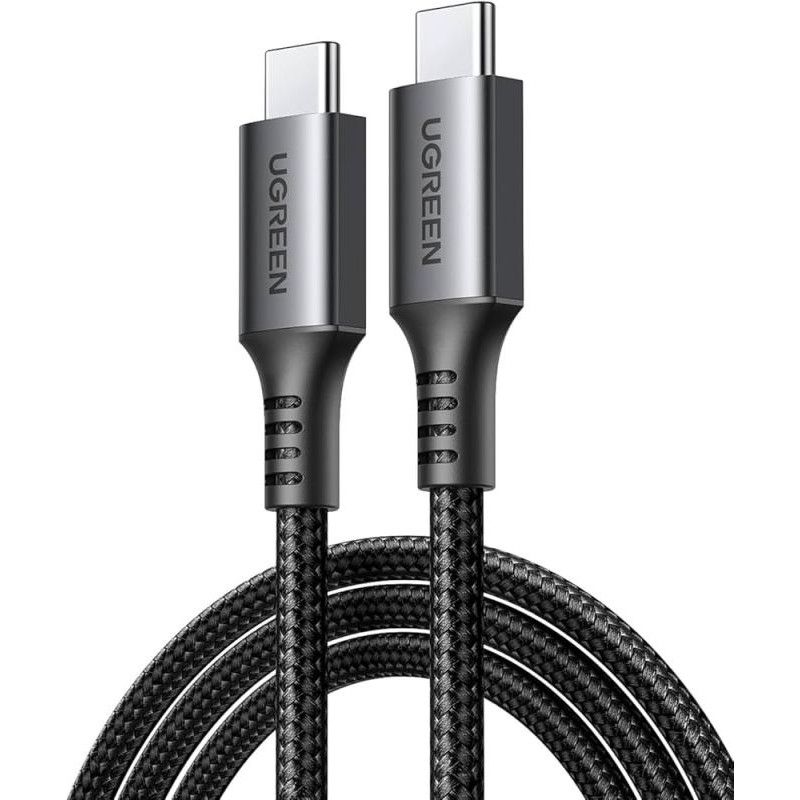 UGREEN Câble Renforcé 1m USB-C > USB-C Noir PD 60W Nylon *15373 · Accessoires Portables · Informat Systems Strasbourg