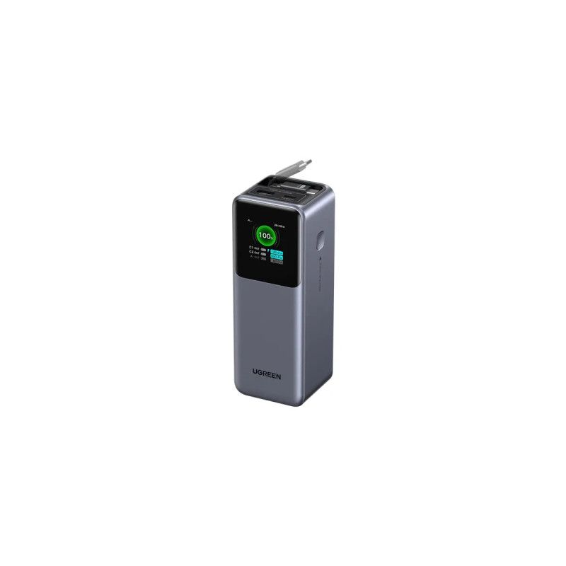 UGREEN POWERBANK 165W 20000 mAh + Câble USB-C Retractable *55987B · Accessoires Portables · Informat Systems Strasbourg