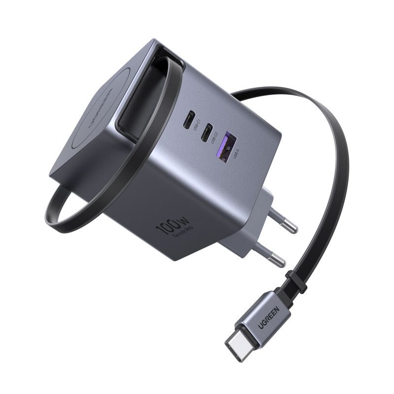 UGREEN Chargeur Rapide 100 W + Câble avec Rouleau *65828 · Accessoires Portables · Informat Systems Strasbourg (image 4)