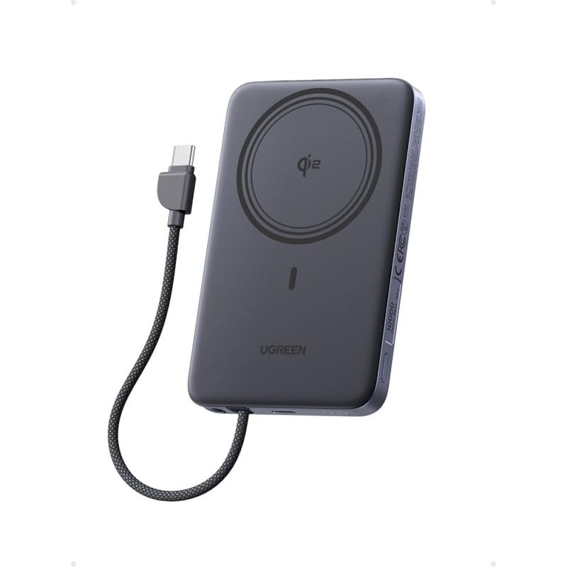 Ugreen POWERBANK Ss Fil 10kmAh 15W + Câble Anthracite 75982B · Tous les accessoires PC portables · Informat Systems Strasb...