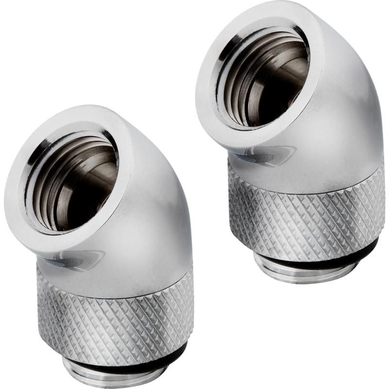 CORSAIR Hydro X Series XF Embout 45° rotatif - Chrome (x 2) · Pâte thermique · Informat Systems Strasbourg (image 3)