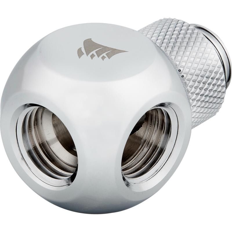 CORSAIR Hydro X Series XF Embout Splitter Y rotatif - Chrome · Pâte thermique · Informat Systems Strasbourg (image 2)