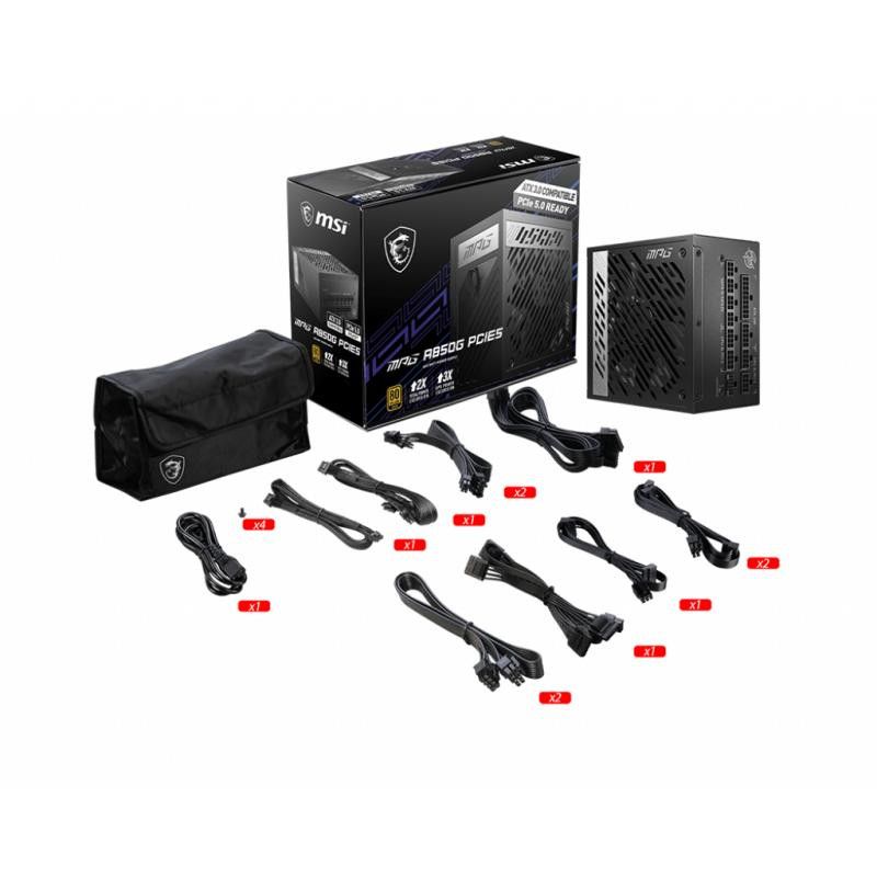 MSI MPG A850G PCIE5 - ATX 3.0 - 80+ Gold o · Alimentations · Informat Systems Strasbourg (image 5)