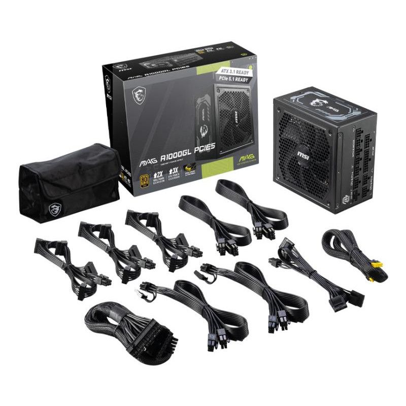 MSI MAG A1000GL PCIE5 · Alimentations · Informat Systems Strasbourg (image 5)