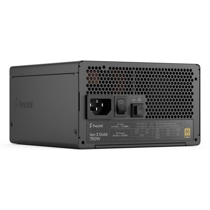 FRACTAL DESIGN FRACTAL Ion 3 Gold 750W Black, EU Cord · Alimentations · Informat Systems Strasbourg (image 11)