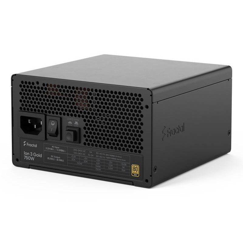 FRACTAL DESIGN FRACTAL Ion 3 Gold 750W Black, EU Cord · Alimentations · Informat Systems Strasbourg (image 14)