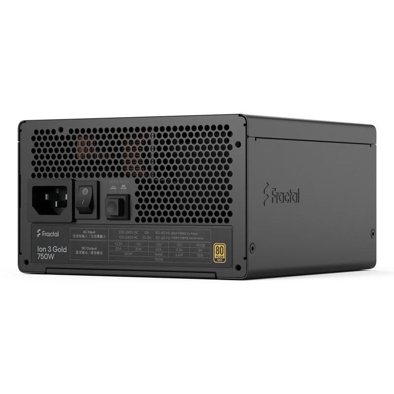FRACTAL DESIGN FRACTAL Ion 3 Gold 750W Black, EU Cord · Alimentations · Informat Systems Strasbourg (image 15)