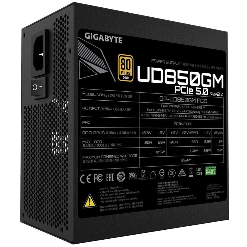 GIGABYTE 850W - GP-UD850GM PG5 V2 · Alimentations · Informat Systems Strasbourg (image 5)