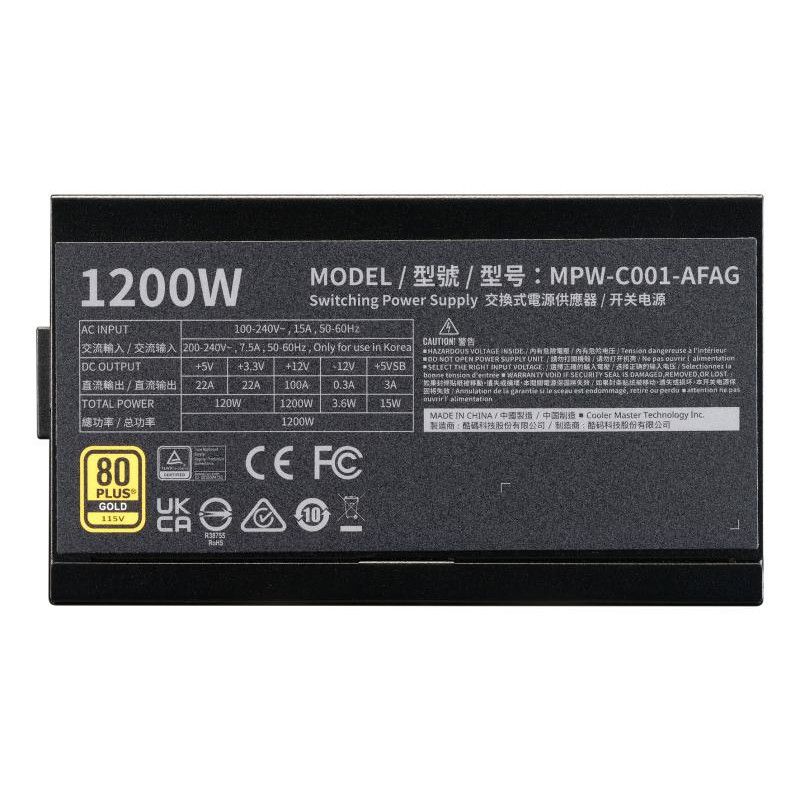 COOLER MASTER ELITE Gold 1200 FM - 80+ GOLD · Alimentations · Informat Systems Strasbourg (image 4)