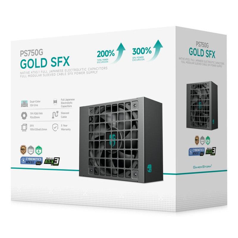 DEEPCOOL GAMER STORM SFX PS750G - 80 PLUS Gold · Alimentations · Informat Systems Strasbourg (image 8)