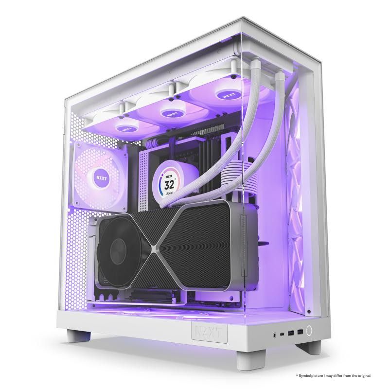 NZXT H6 Flow RGB Whiteo · Boîtiers · Informat Systems Strasbourg (image 4)