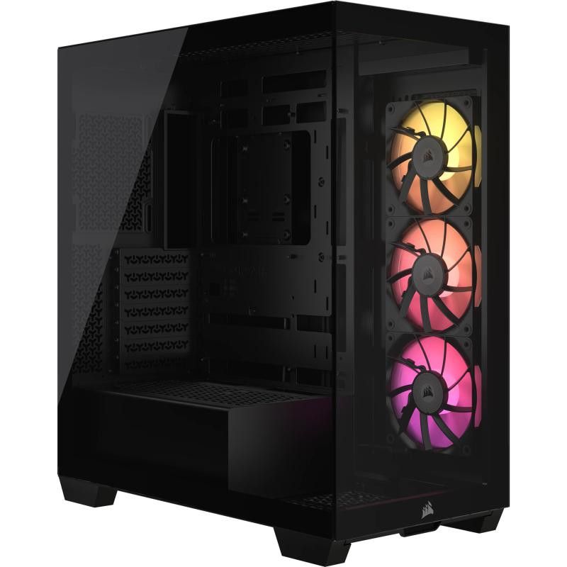 CORSAIR ICUE LINK 3500X ARGB Mid-Tower PC Case, Black · Boîtiers · Informat Systems Strasbourg