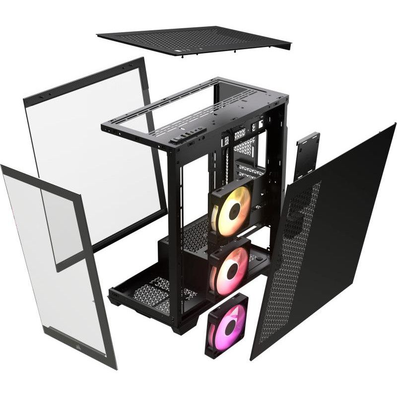 CORSAIR ICUE LINK 3500X ARGB Mid-Tower PC Case, Black · Boîtiers · Informat Systems Strasbourg (image 6)