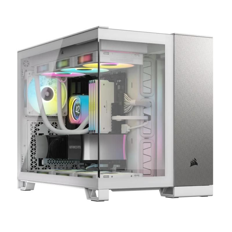 CORSAIR 2500X mATX PC Case, Black/Obsidian Aluminum · Boîtiers · Informat Systems Strasbourg