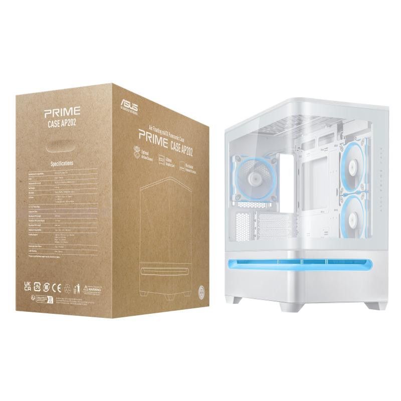 ASUS PRIME AP202 TG ARGB WHITE · Boîtiers · Informat Systems Strasbourg (image 19)